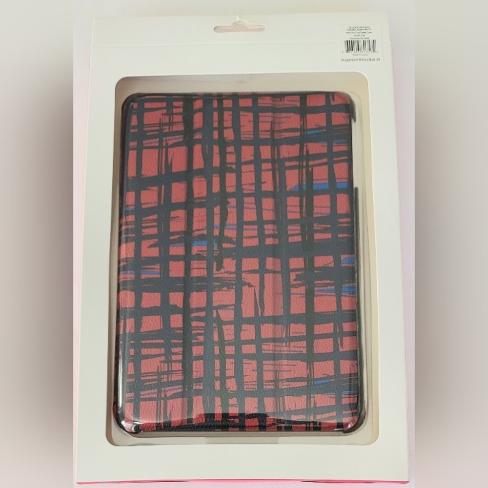 Vera Bradley Plaid Tablet Case - Navy/Red NWT